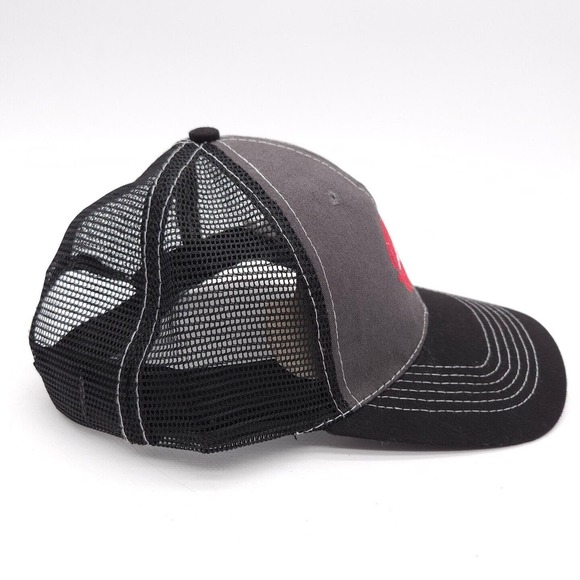 Pizza Hut Employee Uniform Mesh Strapback Hat Work Ball‎ Cap Black Gray Adult - Picture 4 of 7